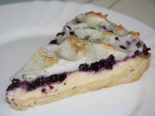 Tvarohovo čučoriedkový koláč