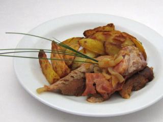 Morčacie stehná na cibuli